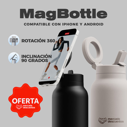 MagBottle® - TERMO CON SOPORTE MAGNÉTICO (IPHONE Y ANDROID)